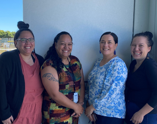 Left to right – Shannon Davies, Tania Faulkner, Paula Mato, Moana Roderick.