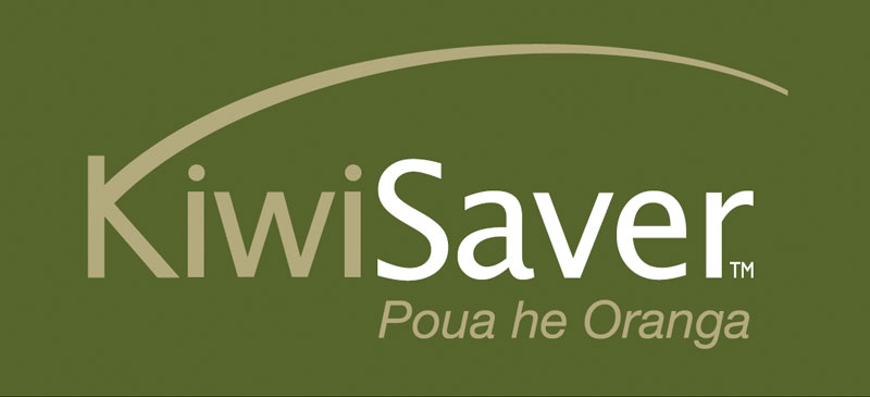 KiwiSaver Poua he Oranga - Stone and white text on green background